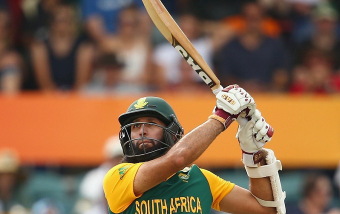 during the 2015 ICC Cricket World Cup match between South Africa and Ireland at Manuka Oval on March 3, 2015 in Canberra, Australia.