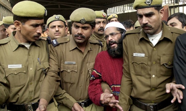 Police-bring-Afzal-Guru