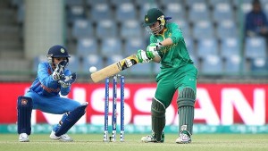X during the Women's ICC World Twenty20 India 2016 match between India and Pakistan at Feroz Shah Kotla Ground on March 19, 2016 in Delhi, India.